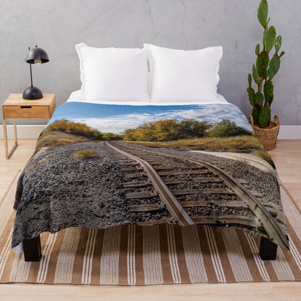 Item preview, Sunrays Over Nebraska Railroad Tracks designed and sold by mljdwhite.