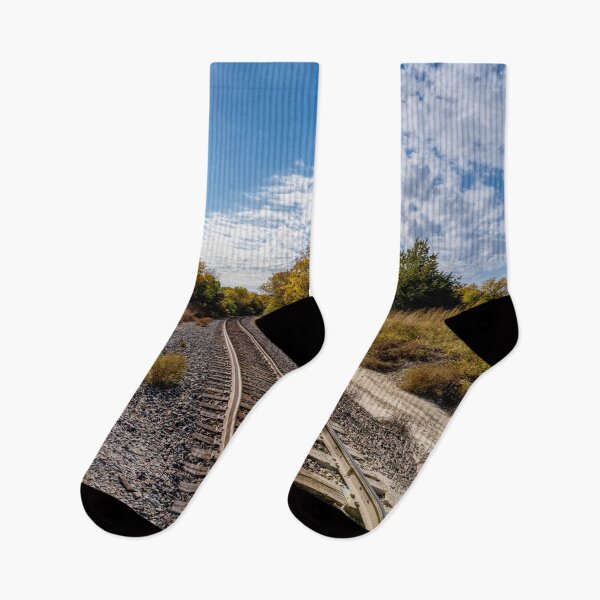 Item preview, Sunrays Over Nebraska Railroad Tracks designed and sold by mljdwhite.