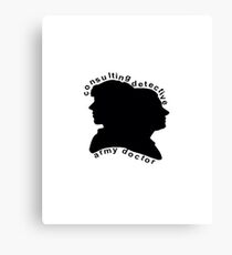 Consulting Detective and Army Doctor (Sherlock/John) Canvas Print
