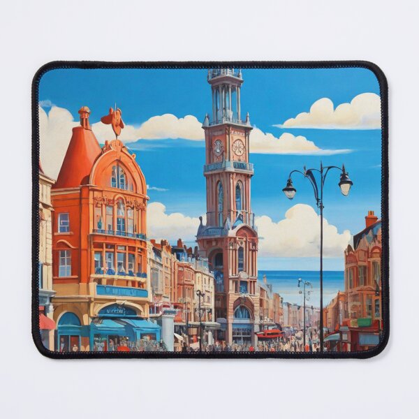 Item preview, Vintage Blackpool  town centre in England painting after Raoul Dufy designed and sold by Vintage Designs +.