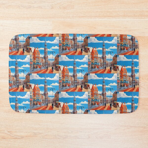 Item preview, Vintage Blackpool  town centre in England painting after Raoul Dufy designed and sold by Vintage Designs +.