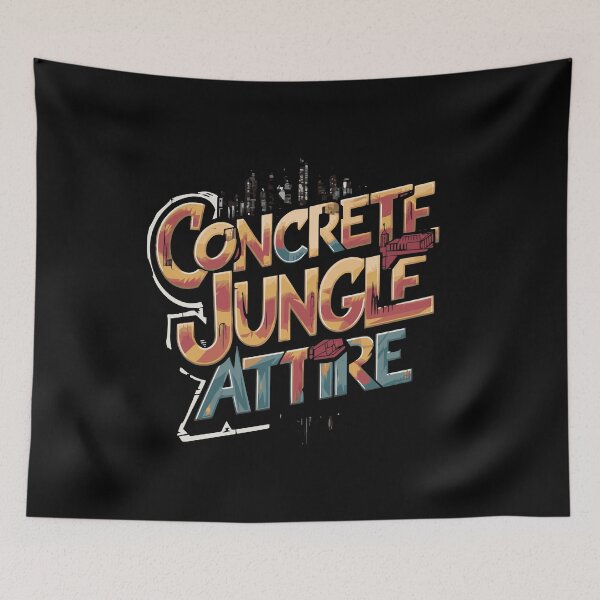 Aperçu de l'œuvre Concrete Jungle Attire, culture street art créée et vendue par Pflugart.