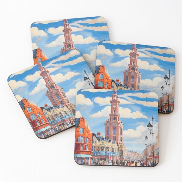 Item preview, Vintage Blackpool  town centre in England painting after Raoul Dufy designed and sold by Vintage Designs +.
