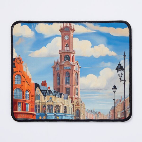 Item preview, Vintage Blackpool  town centre in England painting after Raoul Dufy designed and sold by Vintage Designs +.