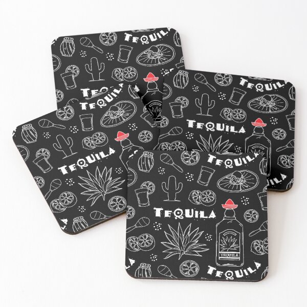 Item preview, Tequila Shots Liquor Bottles Pattern designed and sold by HotHibiscus.