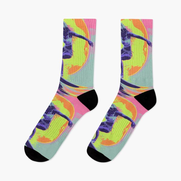 Item preview, Surfer girl neon colour palette Active Outdoors Inspired Art designed and sold by CDC40.