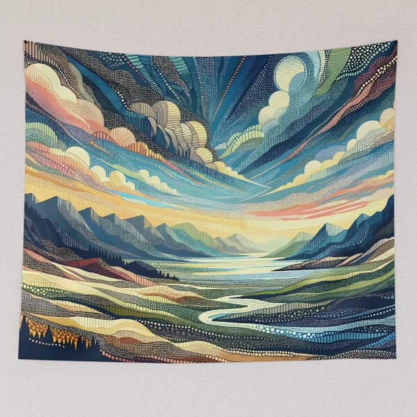 Item preview, Blues and Greens designed and sold by flarble.