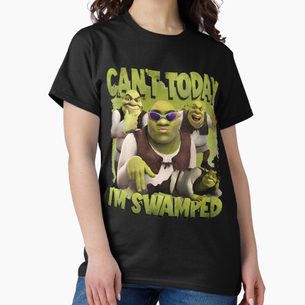 Vista previa del artículo con la obra « Can'T Today I'M Swamped Shrek», diseñado y vendido por JoshuaBates89.