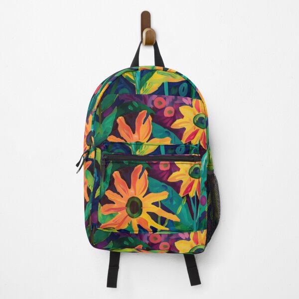 Item preview, Vibrant Spring Euphoria - Abstract Sunflower Field Serenade in Lime Green and Orange Bliss designed and sold by OlfactoART Studio.