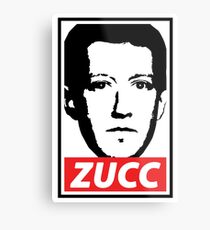 OBEY THE ZUCC Metal Print