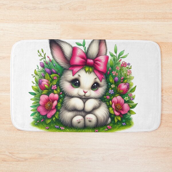 Item preview,  Easter cute bunny with ribbon  designed and sold by Expressions-Sel.