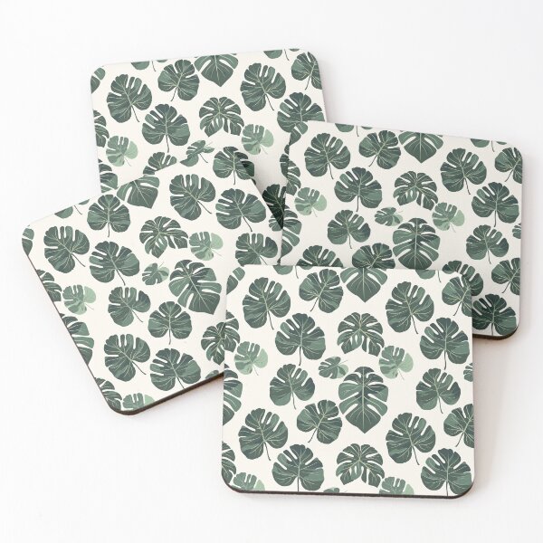 Item preview, pattern illustration of montserrat leaf, flat design, minimalist design designed and sold by ptMaker.