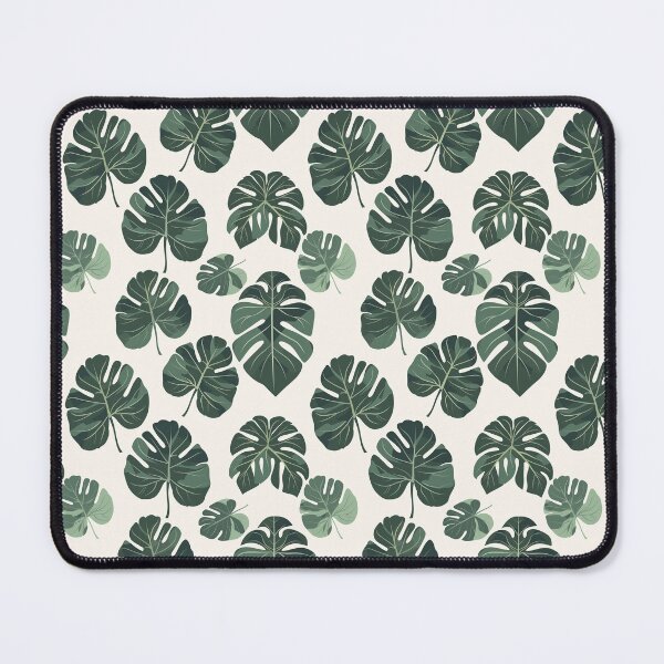 Item preview, pattern illustration of montserrat leaf, flat design, minimalist design designed and sold by ptMaker.