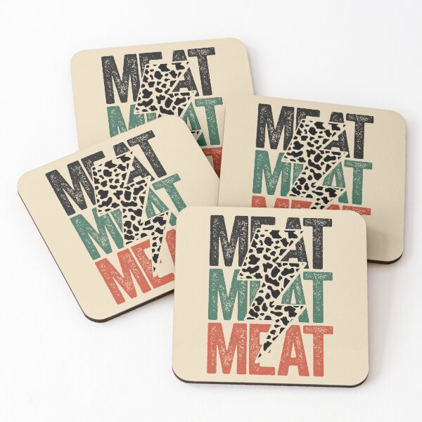 Item preview, Meat Cow Print Carnivore Diet Meat Eater Beef Lover designed and sold by inkedtee.