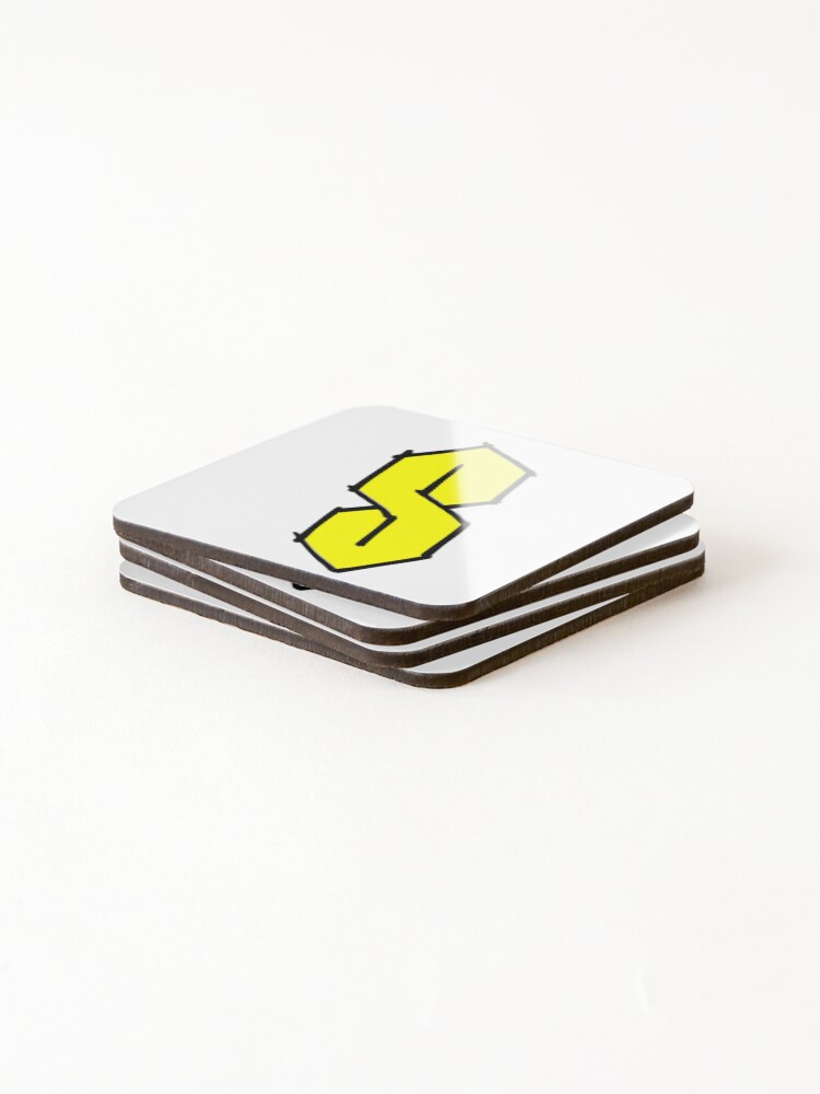Thumbnail 4 of 5, Coasters (Set of 4), Cool S Drawing designed and sold by RNASstuff.