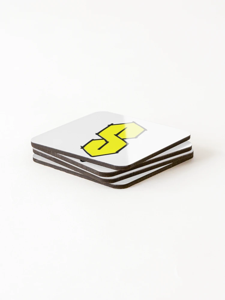 Thumbnail 4 of 5, Coasters (Set of 4), Cool S Drawing designed and sold by Childish by Design.