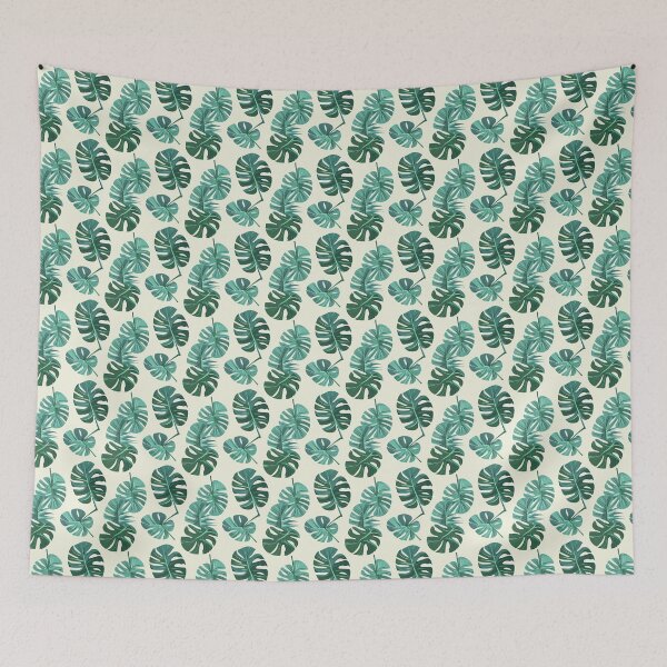 Item preview, pattern illustration of montserrat leaf, flat design, minimalist design designed and sold by ptMaker.