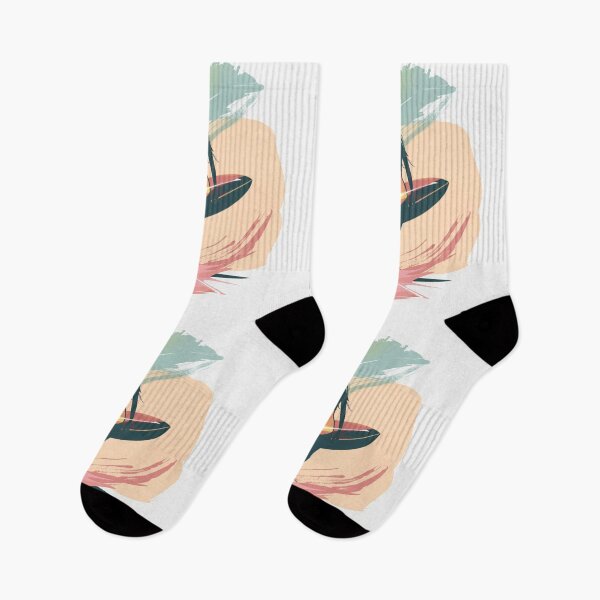 Item preview, Surfer girl minimalist design pastel colors Active Outdoors Inspired Art designed and sold by CDC40.