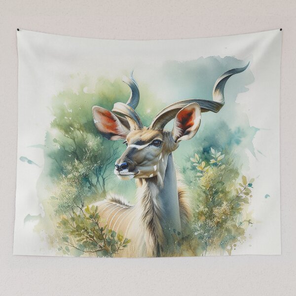Item preview, Majestic Kudu: A Striking Portrait of African Wilderness designed and sold by The Digital Compass.