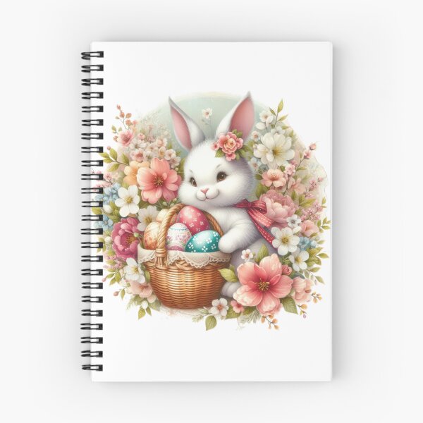 Item preview, cute bunny with  Easter eggs basket designed and sold by Expressions-Sel.