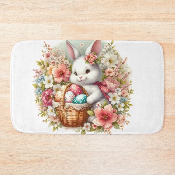 Item preview, cute bunny with  Easter eggs basket designed and sold by Expressions-Sel.
