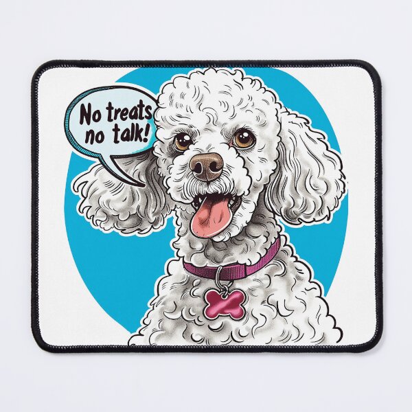 Item preview, Treat Negotiator: Poodle in Talking Bubble with Colorful Dialogue designed and sold by StoReprint1.
