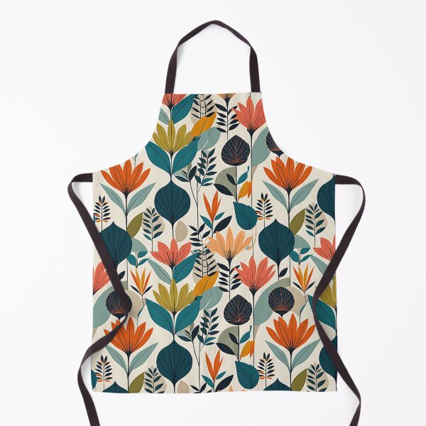 Item preview, Retro Mid Century Modern Botanical Leaves designed and sold by Prints and Lifestyle.