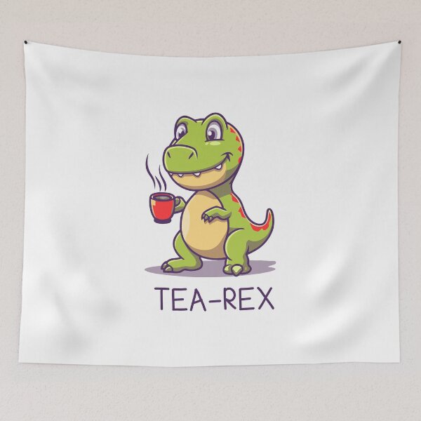 Item preview, Tea rex dinosaur dino t-rex cute drink coffee designed and sold by w1ckerman.
