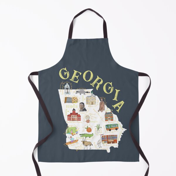Item preview, Georgia, Illustrated State Map By Carla Daly designed and sold by Carla Daly.