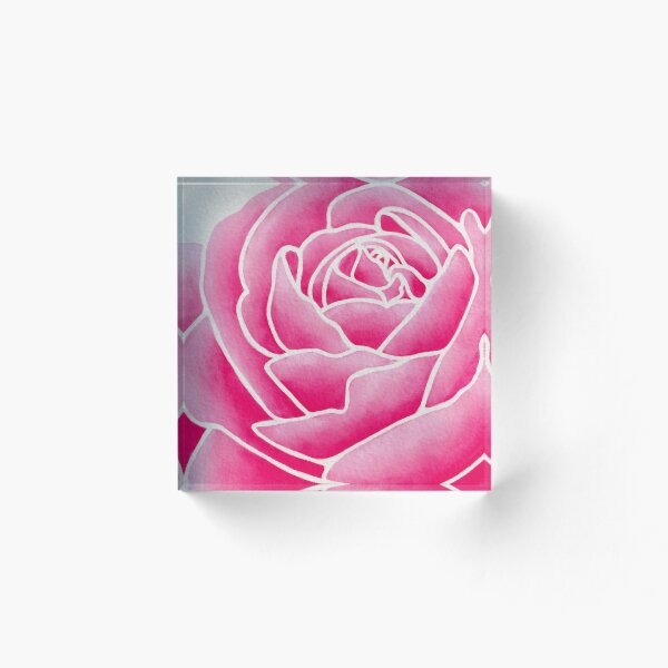 Aperçu de l'œuvre Aquarelle Rose - Rose créée et vendue par Studio-Ithelda.
