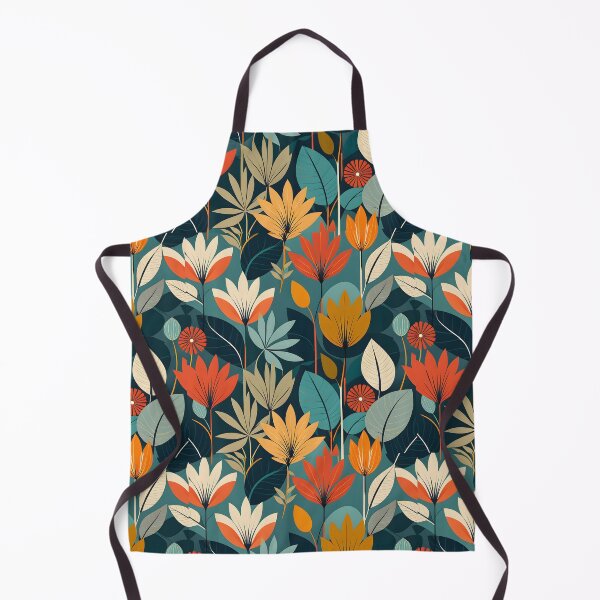 Item preview, Retro Mid Century Modern Botanical Leaves designed and sold by Prints and Lifestyle.