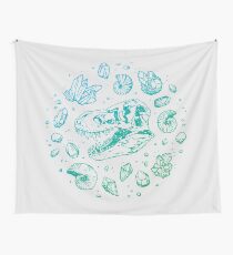 Tela decorativa Geo-rex Vortex | Turquesa Ombré