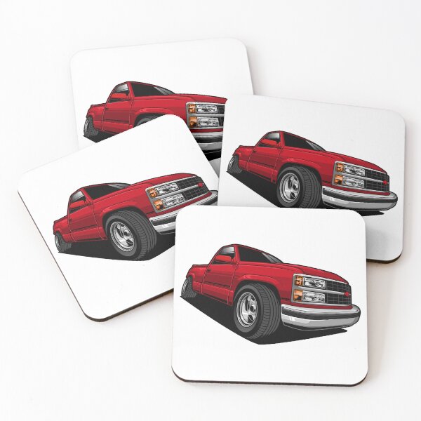 Aperçu de l'œuvre Chevrolet Silverado Red créée et vendue par vektoranda.