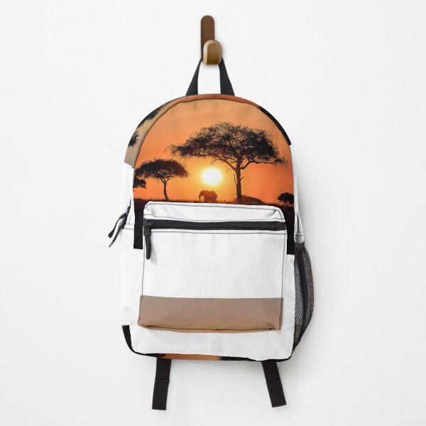 Item preview, Silhouette of elephants at sunset designed and sold by vagabondgal.