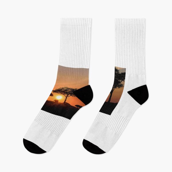 Item preview, Silhouette of elephants at sunset designed and sold by vagabondgal.