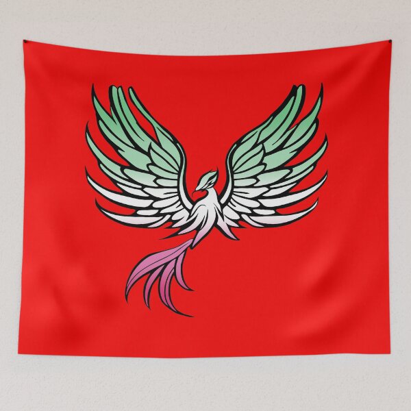 Item preview, Majestic Abrosexual Pride Flag Phoenix, Abrosexual Pride Design designed and sold by Travelslightly.