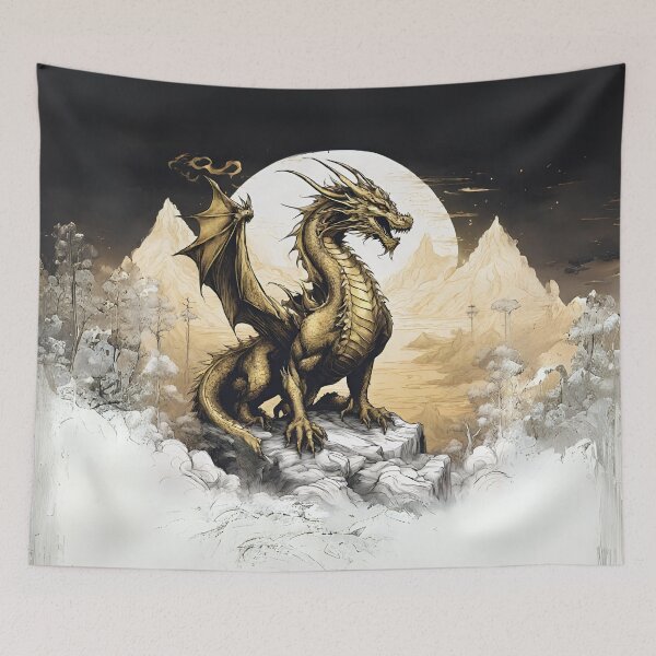 Item preview, Golden Dragon designed and sold by letsgetinspired.