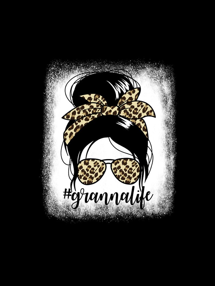 Aperçu 4 sur 4. Coque iPhone avec l'œuvre Grannalife Messy Bun Mother's Day Grandma Granna Gear créée et vendue par DynamicDesign.