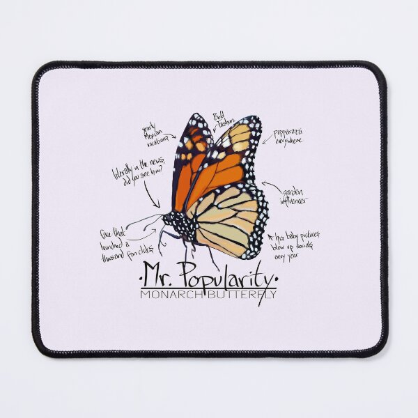 Item preview, Mr Popularity (Monarch Butterfly, Annotated) designed and sold by PollinateBarrie.