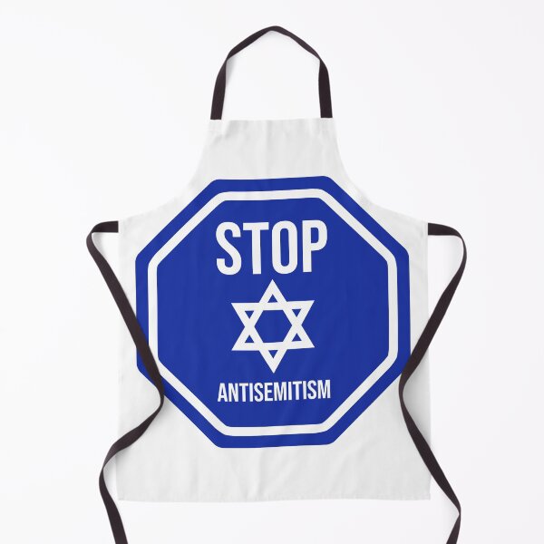 Item preview, Stop antisemitism blue stop sign designed and sold by Rachel the Artist .
