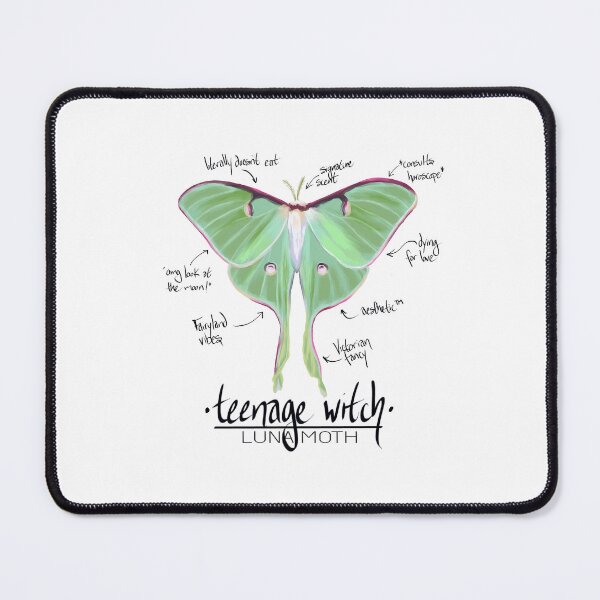 Item preview, Luna Moth, teen witch, annotated designed and sold by PollinateBarrie.