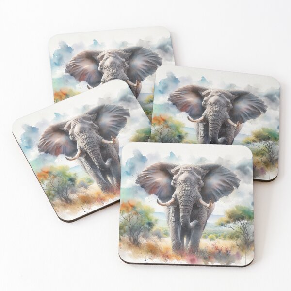 Item preview, Tusker Majesty: Bull Elephant in All Its Glory designed and sold by The Digital Compass.
