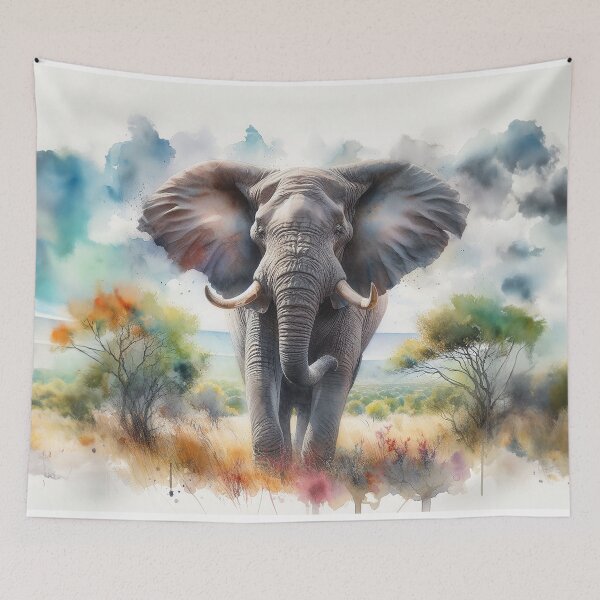 Item preview, Tusker Majesty: Bull Elephant in All Its Glory designed and sold by The Digital Compass.