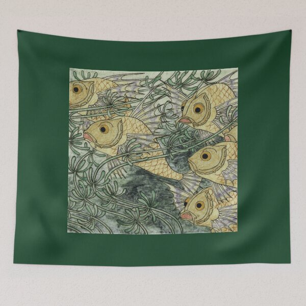 Item preview, Carp in gold and green designed and sold by Pegasene.