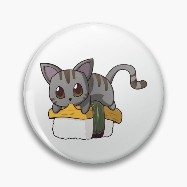 Item preview, Gray Cat Tamago Sushi designed and sold by myanko.