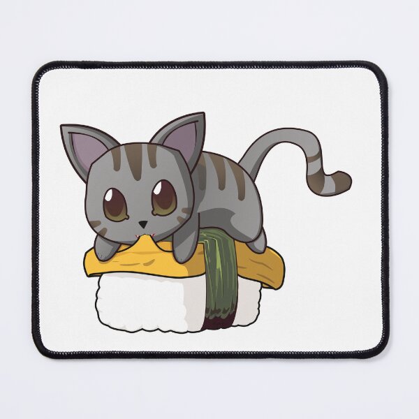 Item preview, Gray Cat Tamago Sushi designed and sold by myanko.