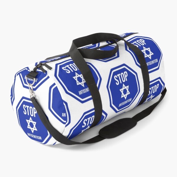 Item preview, Stop antisemitism blue stop sign designed and sold by Rachel the Artist .