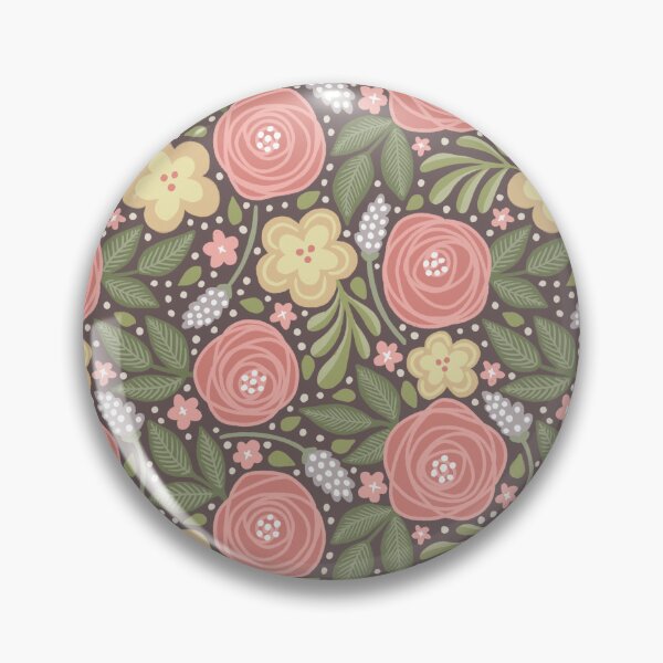 Aperçu de l'œuvre Cottage Roses Floral - Fond Mauve créée et vendue par Studio-Ithelda.