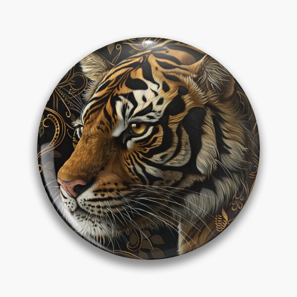 Item preview, Tiger in gold designed and sold by S-K-A-T-E.