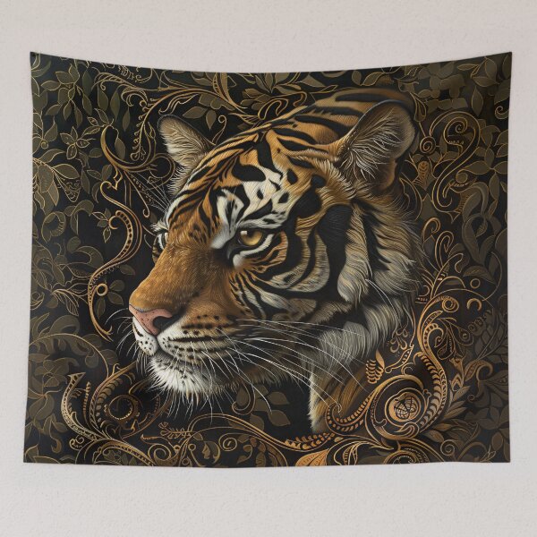 Item preview, Tiger in gold designed and sold by S-K-A-T-E.